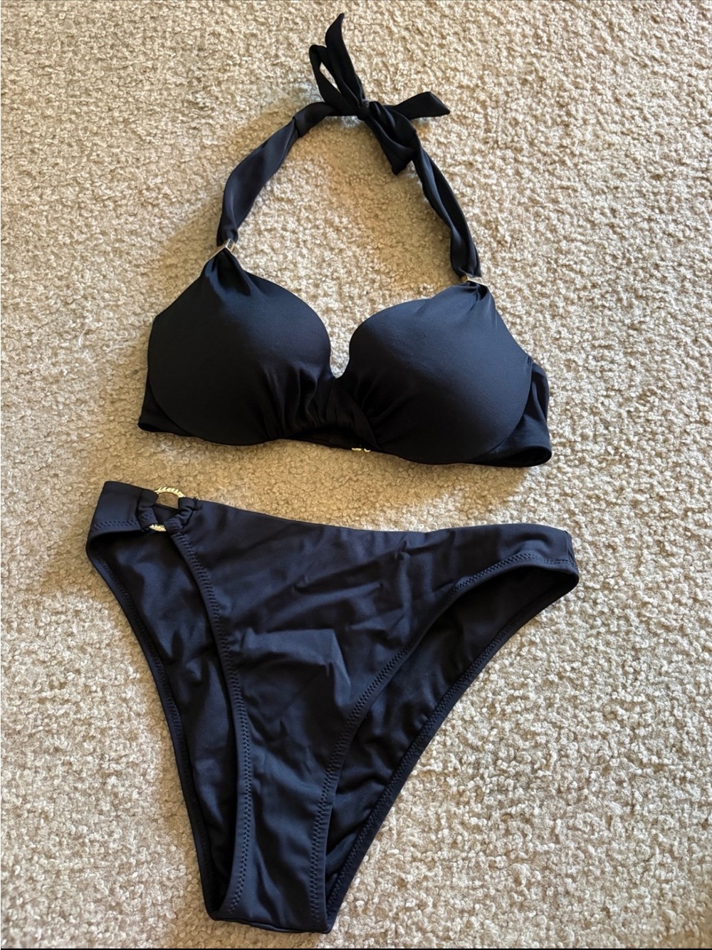 victoria secret twist push up bikini top and bottom